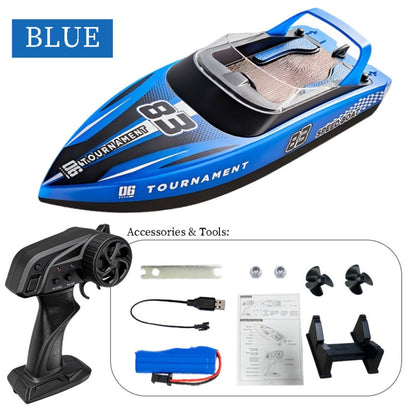 Remote Control Speedboat 25KM/H with Auto Flip Reset Night Light & Low with the Listed Color, Size or Set Options for Everyday Use