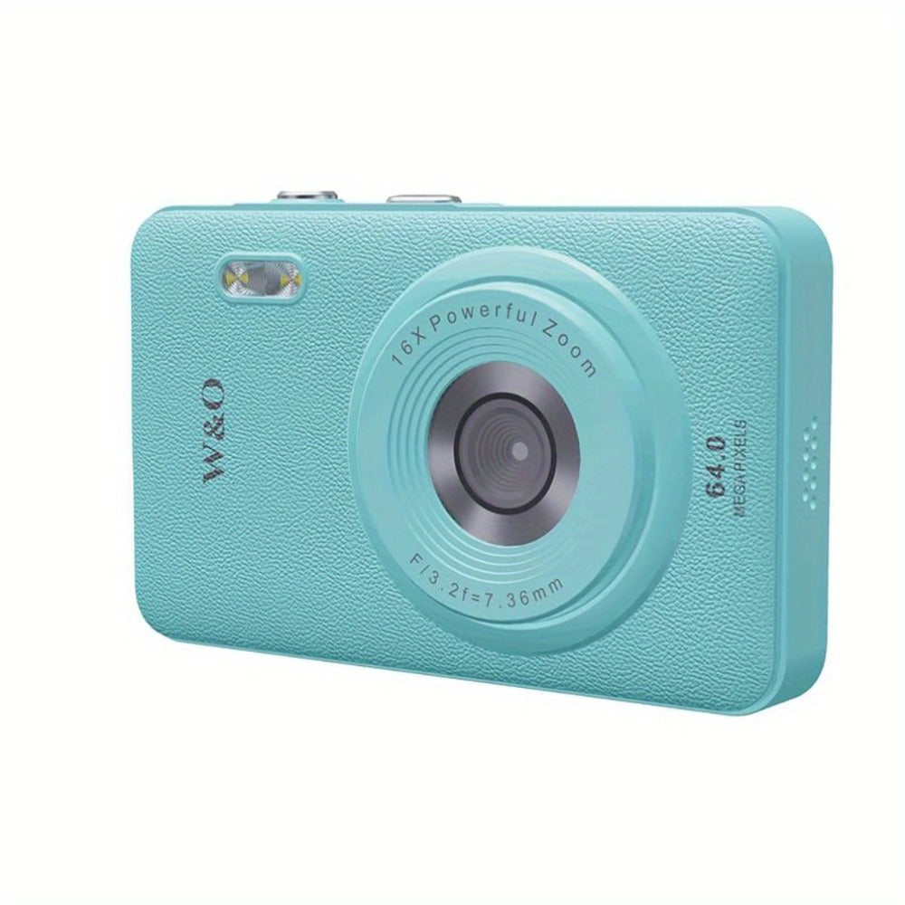 Digital Camera W810 with 64MP Capture Marking, 1080P Video, 16X Digital Zoom, 2.4-Inch Screen and 32GB Card