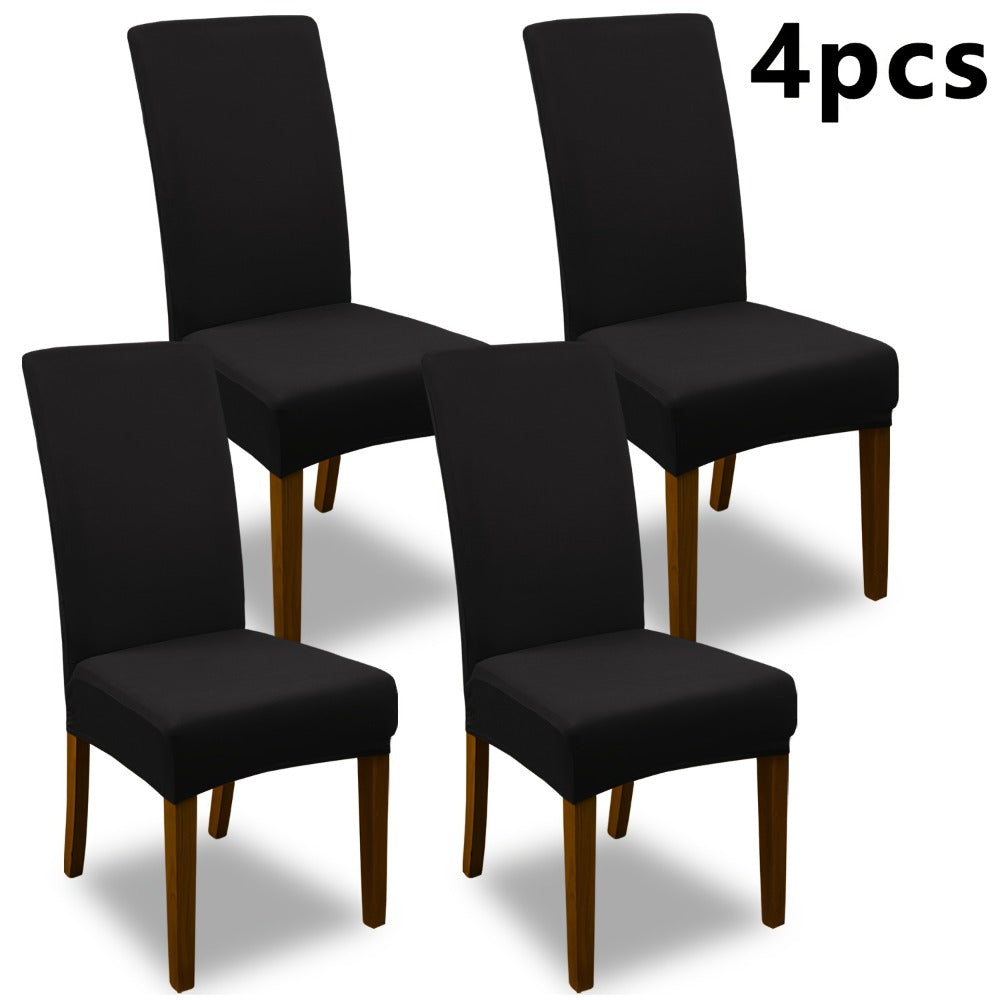 Chair Cover Set of 4 or 6 Stretch Jacquard Dining Slipcovers in Nine Available Color Choices