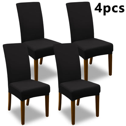 Chair Cover Set of 4 or 6 Stretch Jacquard Dining Slipcovers in Nine Available Color Choices