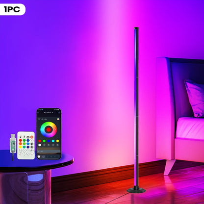 Smart LED Floor Lamp Modern Minimalist for an Everyday Personal Care Routine, with the Listed Configuration