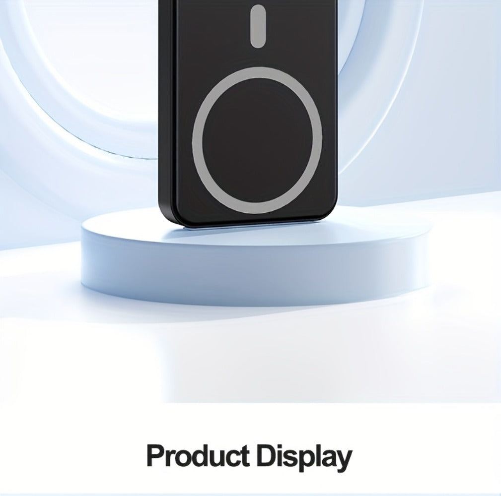 10000mAh Magnetic Power Bank with Folding Kickstand, Percentage Display and Multiple Charging Ports