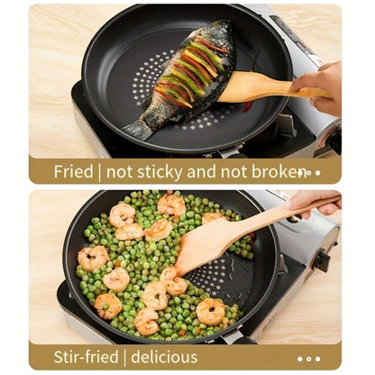 Cast Iron Frying Pan Non-Stick with Lid 9.45 Inch - Powder Coated Skillet Compatible with Induction Gas Electric Stove, Smoke-Reducing Healthy Cookware for Fried Eggs Steak Pancakes, Red Cast Iron Pan