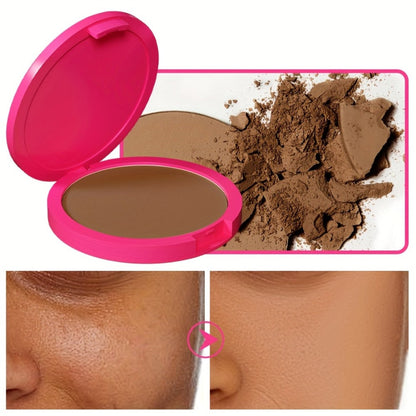 Waterproof Powder Foundation Matte Full Coverage Non-Cakey Formula 0.31oz Compact - Shine, for Makeup, Travel and Everyday Vanity Use