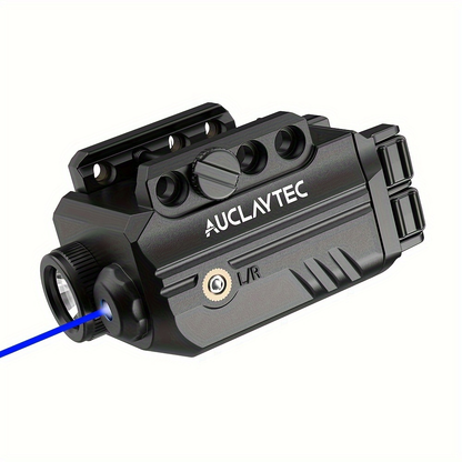 Pistol Light Laser Combo 500 Lumens – Green Red Blue Laser Sight, 5 Modes, USB-C Rechargeable, Fits Subcompact & Compact Handguns, Adjustable Rail Mount Weapon Light