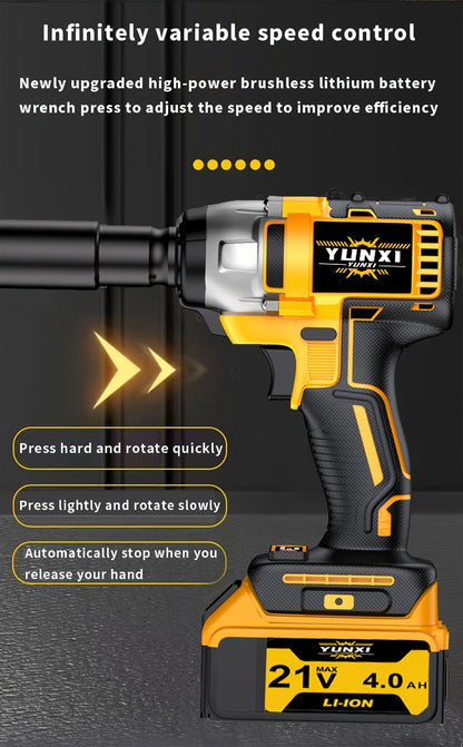 Impact Drill Set 21V Cordless with Drill Bit Accessories, Toolbox & Charger – Heavy Duty Wireless Impact Wrench Drill, 2AH / 4AH Battery Options, for Car Repair, Construction & Heavy-Duty DIY Projects