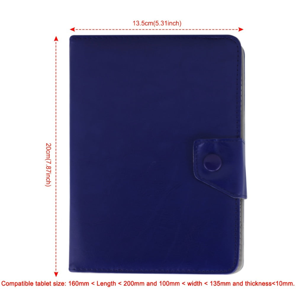 Universal 7- or 8-Inch Tablet Sleeve Case with Magnetic Closure, Folding Stand and Ten Size-Color Options