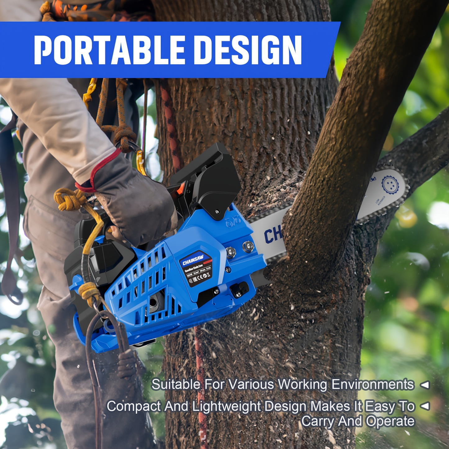 Mixed Gas Chainsaw Options with 12-Inch Compact Color Models and 20-Inch BlackRed Configuration