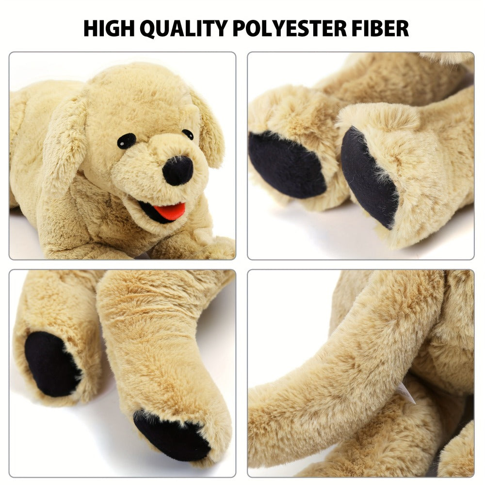 Plush Toy – Golden Retriever 21-Inch Lying Puppy with Soft Coat for Large Cuddly Display and Gifting