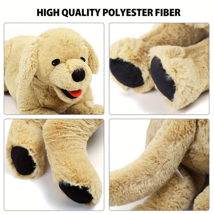 Plush Toy – Golden Retriever 21-Inch Lying Puppy with Soft Coat for Large Cuddly Display and Gifting