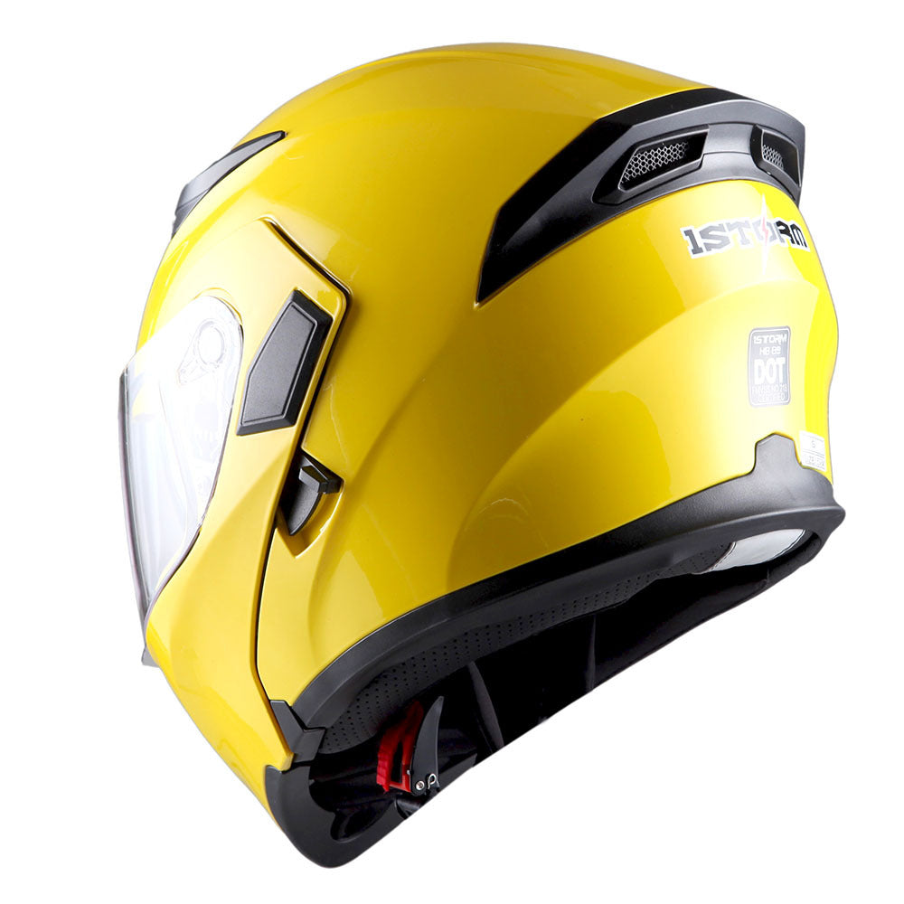 Motorcycle Modular Full Face Helmet Flip Up Dual Visor Inner Smoked Shield Lightweight Aerodynamic Thermoplastic Shell Removable Washable Interior for Men Women, Multiple Colors S M L XL