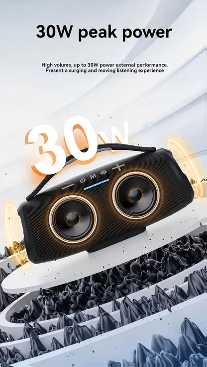 Portable Bluetooth Speaker TG418 with 3000mAh Battery, EQ, LED Lights, Type-C, TF, USB and AUX