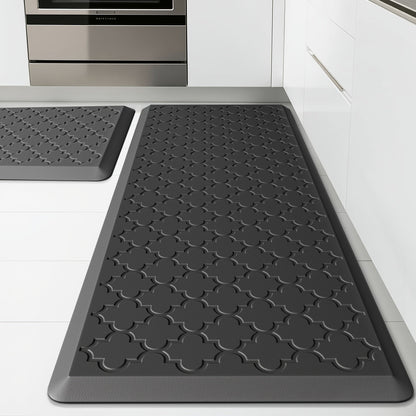 Kitchen Mat Set, 2-Piece Cushioned Standing Mats in Four Colors with 17.3x29 and 17.3x47 or 17.3x59-Inch Pairings