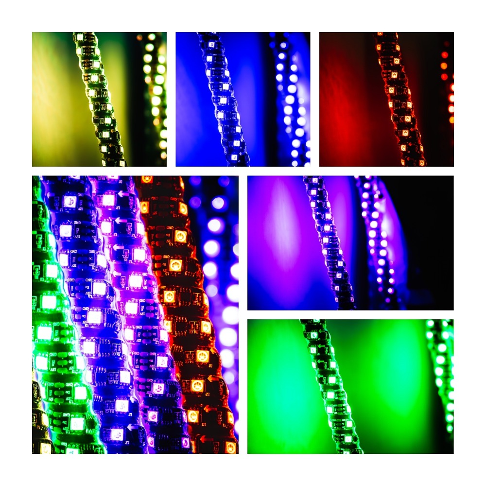 RGB LED Whip Lights for UTV ATV – 1ft/2ft/3ft/4ft Spiral Color Changing Neon Light Whips with Remote & App Control, Music Sync, for RZR SXS Dune Buggy Off-Road Truck (2pcs, No Spring Base)