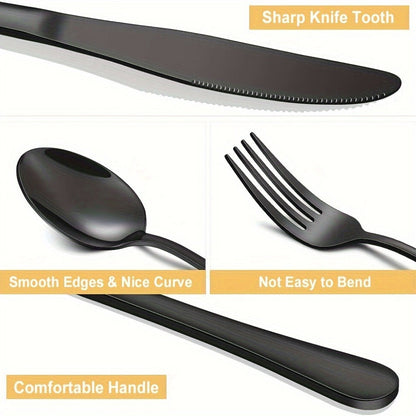 Thirty-Piece Gold-Tone Flatware Set for Six with Five-Piece Place Settings and Fitted Presentation Case
