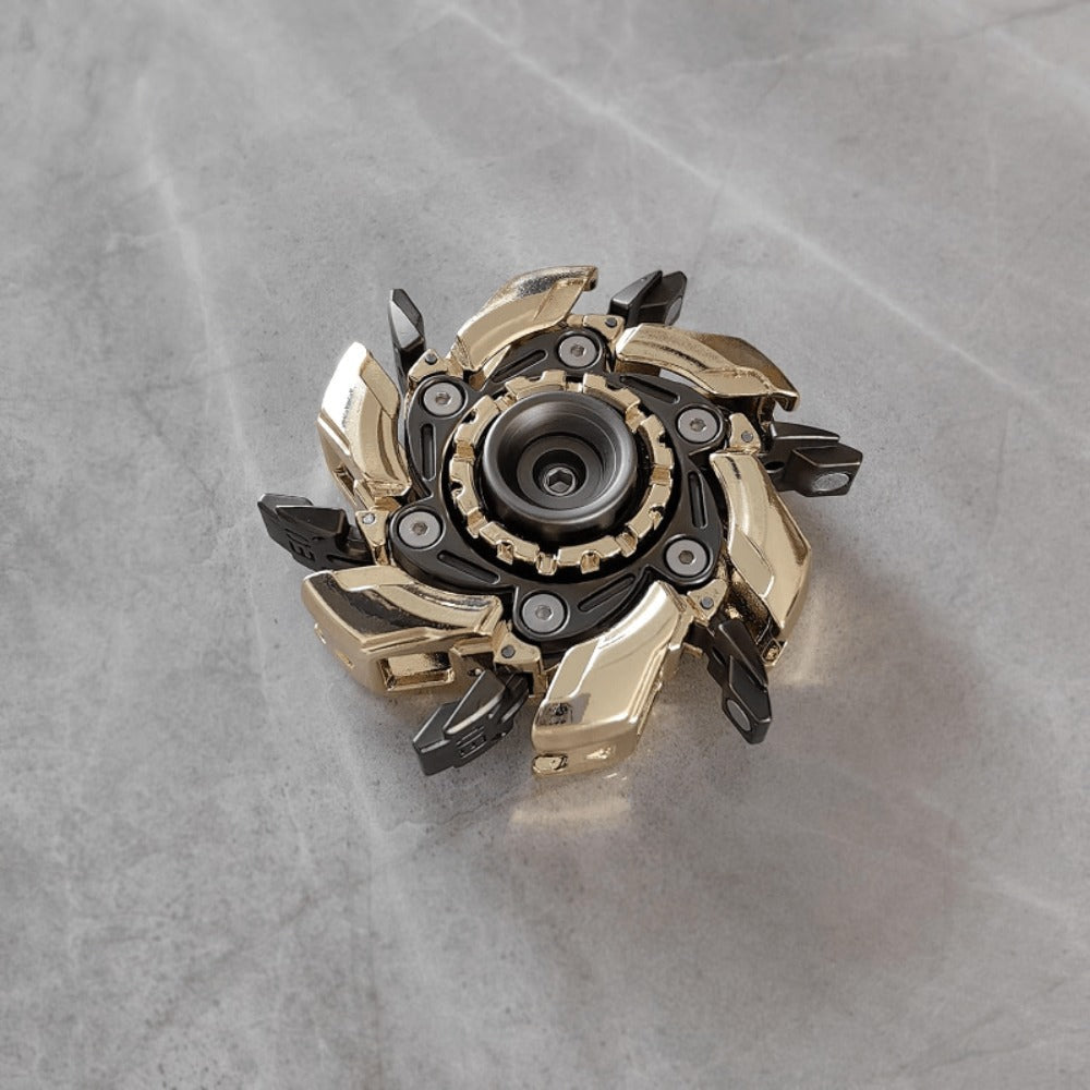 Adult Metal Fidget Spinner with Four Finish Options, 50 mm Diameter, Hex Key and Adjustable Blade Hardware