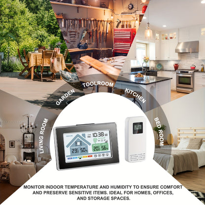 5055C Wireless Indoor Outdoor Thermometer with Color Display, Humidity, Forecast and Remote Sensor