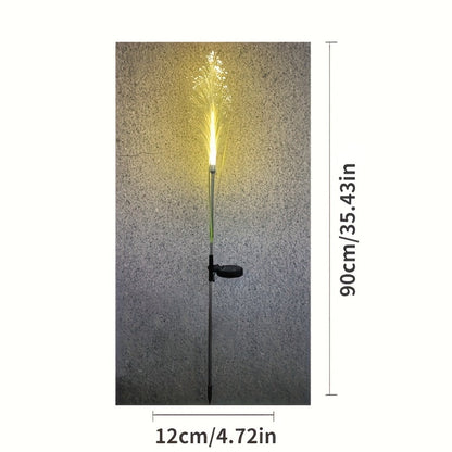 Solar Garden Lights Golden Grass Stakes, IP54 with 1- or 2-Piece Options and Separate Panels