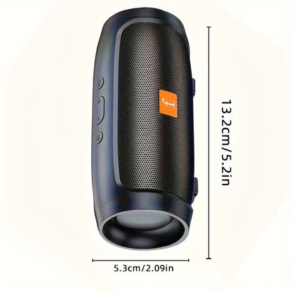 Portable Bluetooth Speaker with RGB Lights & Subwoofer – 5.2 Panoramic Surround Sound, Dual Speakers, Small Stereo Wireless Speaker for Home, Desktop, Holiday Gift for Men & Women