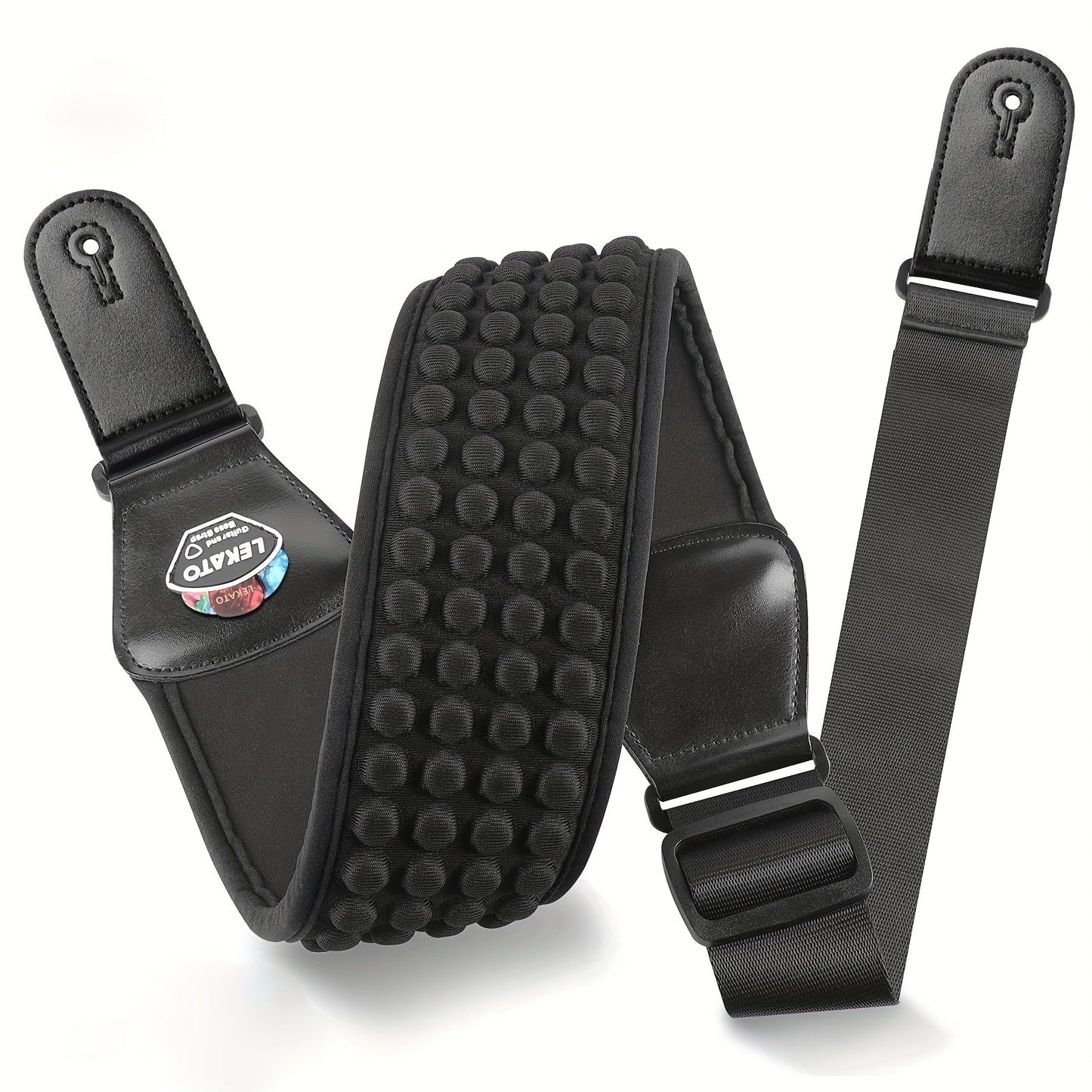 Adjustable Guitar Strap shown in the Black option