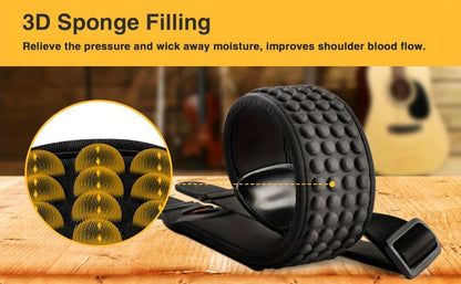 Adjustable Guitar Strap, Adjustable, 3 Inch, LGS-5, Inch, Wide for Supporting A Guitar detail image - detail view 7