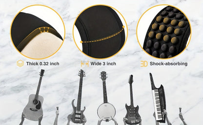 Adjustable Guitar Strap, Adjustable, 3 Inch, LGS-5, Inch, Wide for Supporting A Guitar detail image - detail view 9