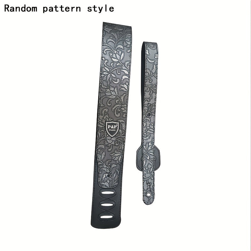 Adjustable Guitar Strap shown in the Silvery option