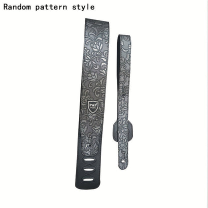 Adjustable Guitar Strap shown in the Silvery option