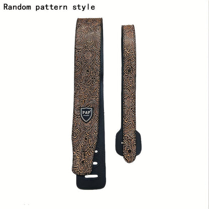 Adjustable Guitar Strap shown in the Yellow option