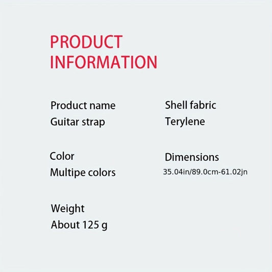 Adjustable Guitar Strap, Straps, Ukulele, Electric for Supporting A Guitar detail image