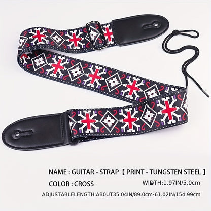 Adjustable Guitar Strap shown in the Tungsten Steel option