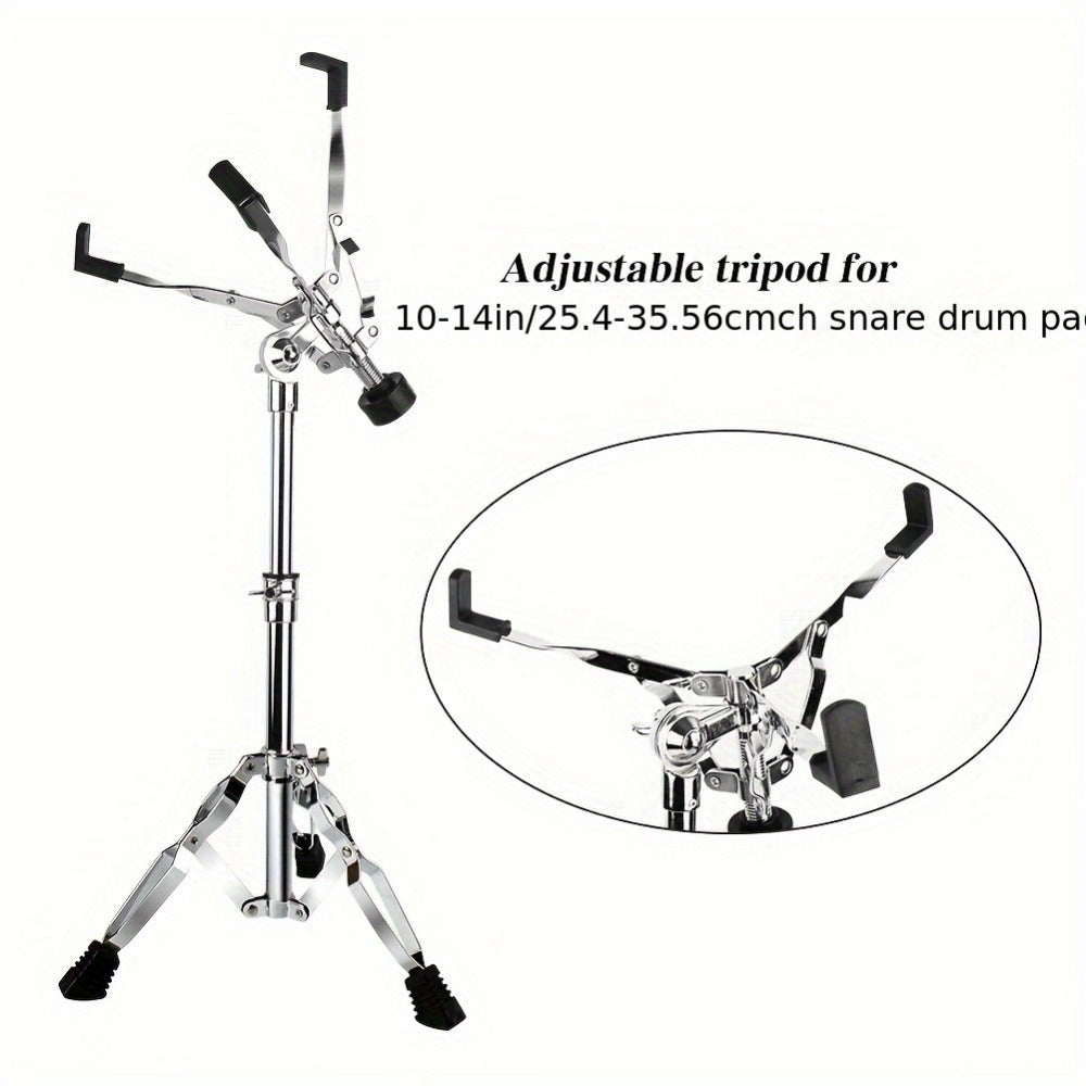 Adjustable Snare Drum Stand Set for 10 to 14-Inch Drums and Practice Pads detail image - detail view 4
