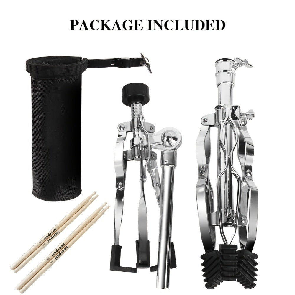 Adjustable Snare Drum Stand Set for 10 to 14-Inch Drums and Practice Pads detail image - detail view 7