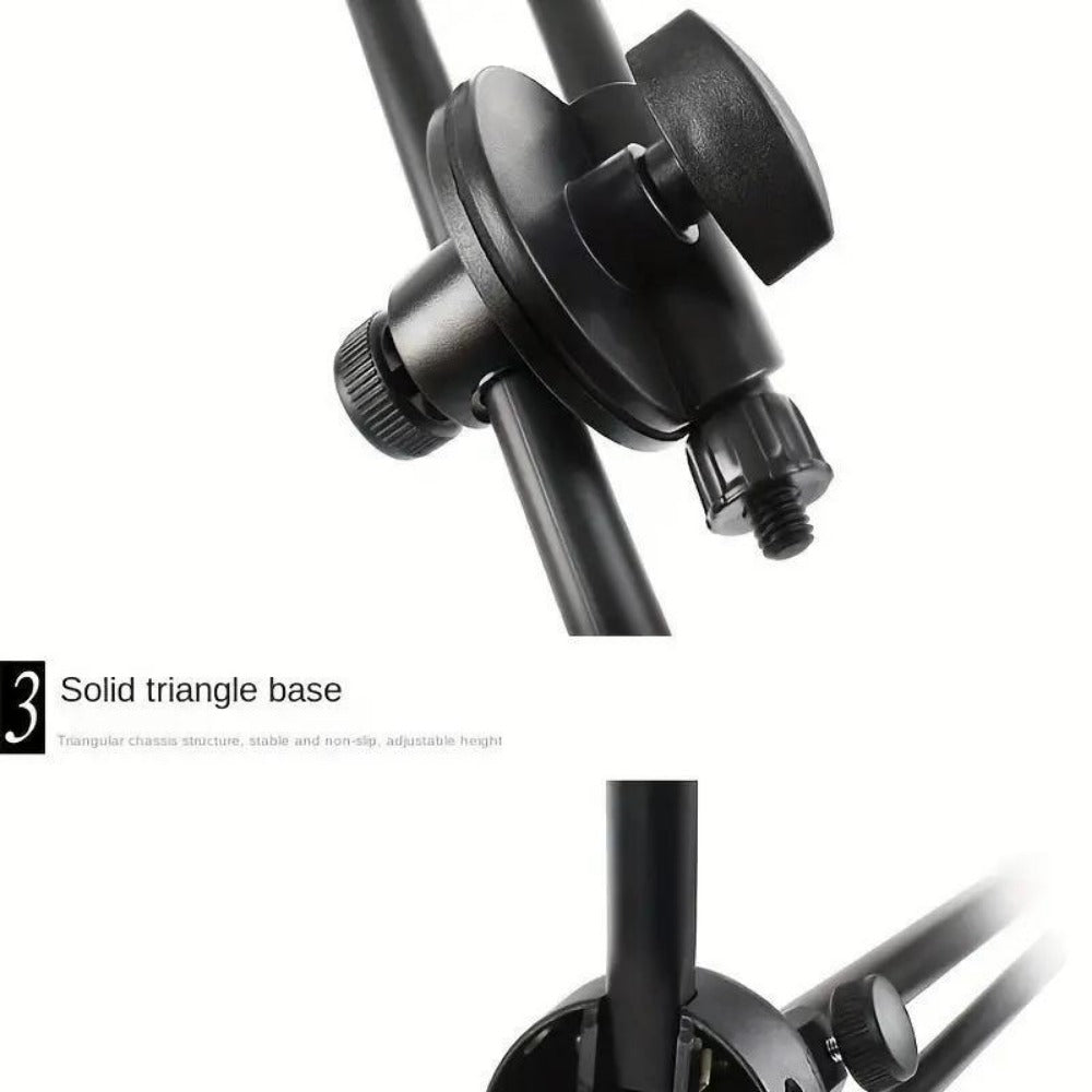 Adjustable Tripod Microphone Boom Stand for Studio, Podcast and Stage detail image - detail view 12