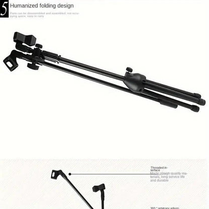 Adjustable Tripod Microphone Boom Stand for Studio, Podcast and Stage detail image - detail view 16