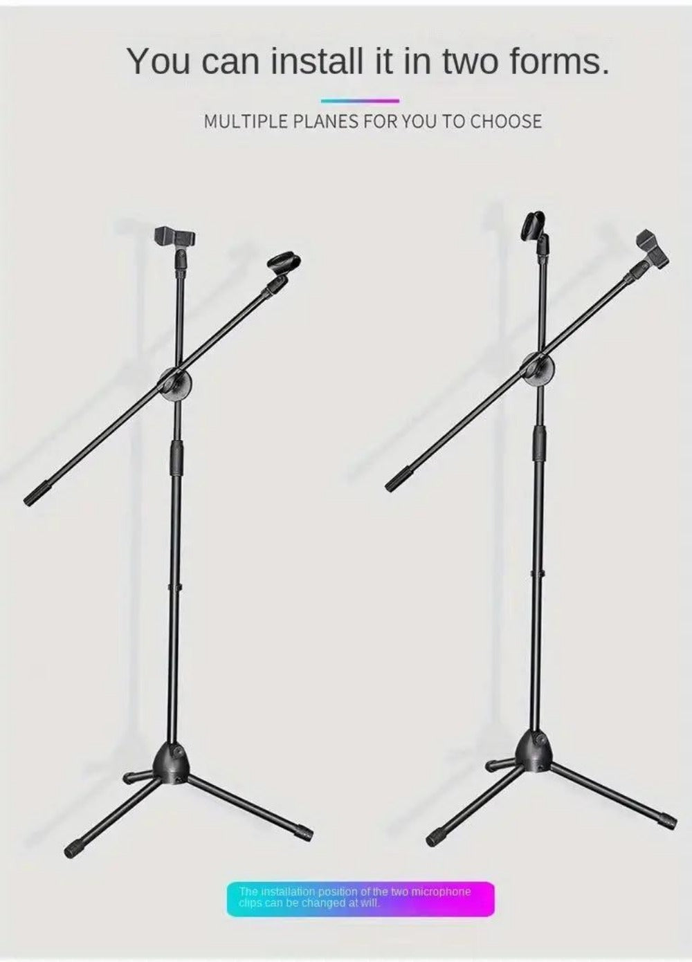 Adjustable Tripod Microphone Boom Stand for Studio, Podcast and Stage detail image - detail view 24