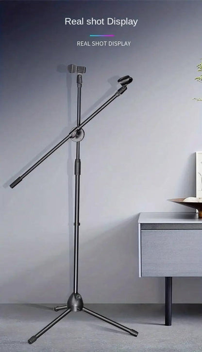 Adjustable Tripod Microphone Boom Stand for Studio, Podcast and Stage detail image - detail view 7