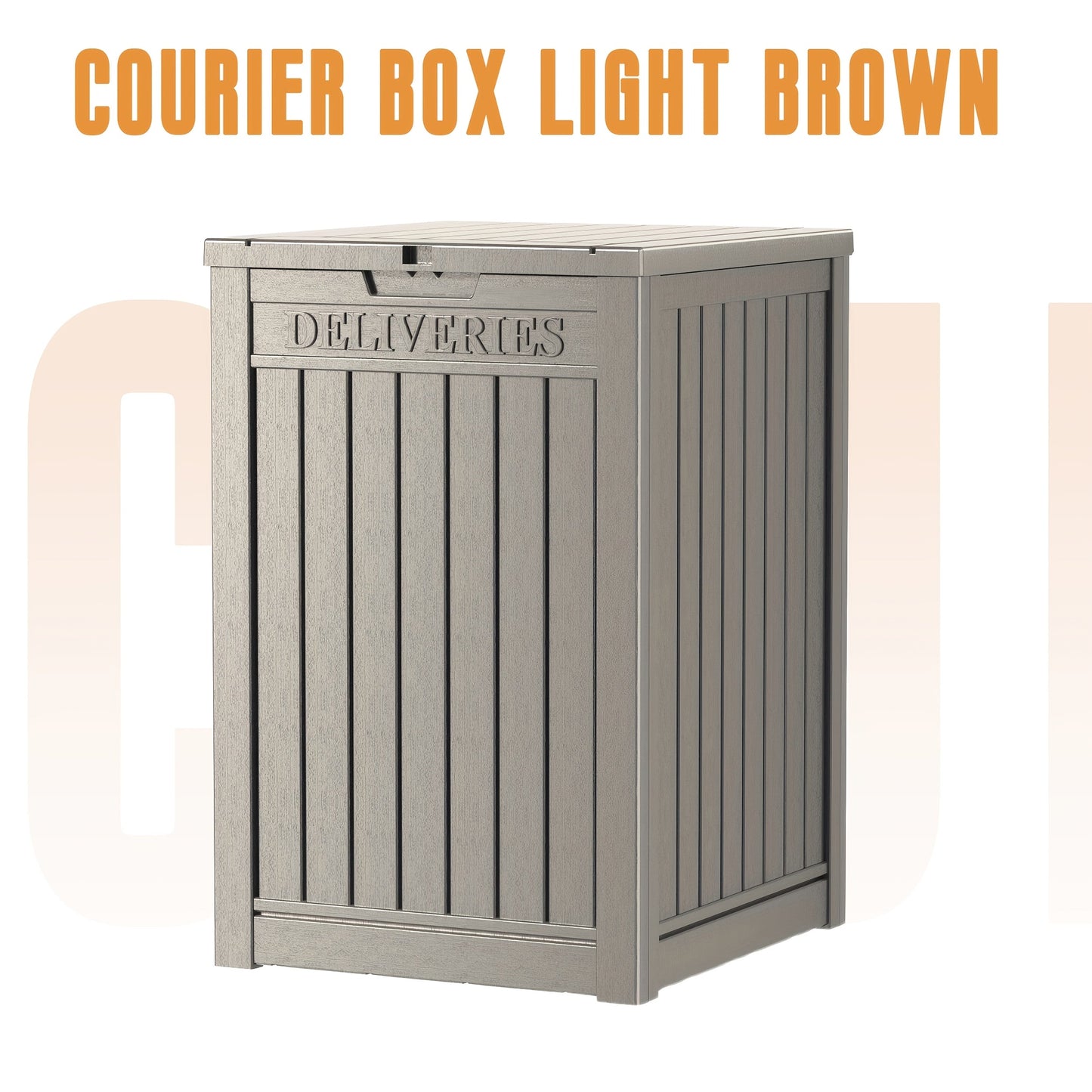 Outdoor Rattan-Style Deck Box and Storage Bench in Four Size, Finish and Capacity Options for Patio Use