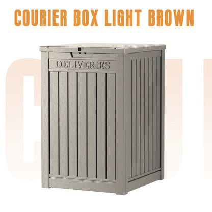 Outdoor Rattan-Style Deck Box and Storage Bench in Four Size, Finish and Capacity Options for Patio Use