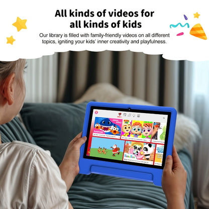 Kids Tablet 10.1 Inch with 6GB RAM, 64GB Built-In Storage, WiFi 6, 5000mAh Battery and Protective Case