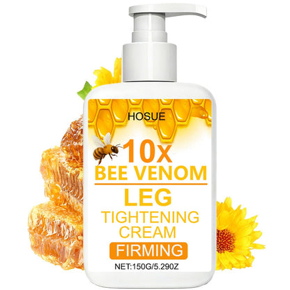 Body Cream HOSUE 150g Pump Bottle with Bee Venom Ingredient Label for Arms, Thighs and Abdomen Application
