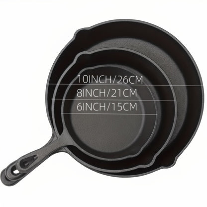 Cast Iron Cookware Collection with Eight Skillet, Dutch Pot, Griddle, Baking Tray and Set Configurations