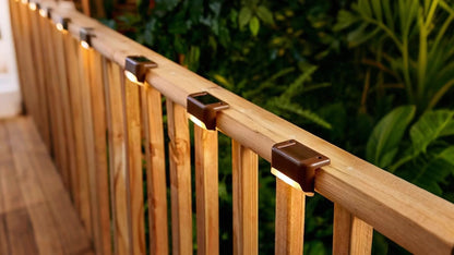 Solar Step Lights IP65 Waterproof – LED Deck Lights for Outdoor Stairs, Fence & Pathway, Auto On/Off Dusk to Dawn, 12-Hour Night Lighting for Garden, Patio, Driveway & Commercial Spaces