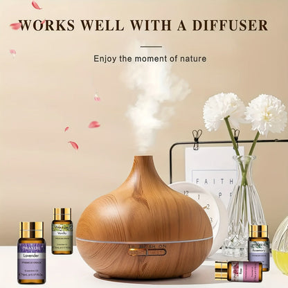 15-Bottle Essential Oil Gift Set with 5ml Assorted Scents in Black Presentation Box for Diffuser Use