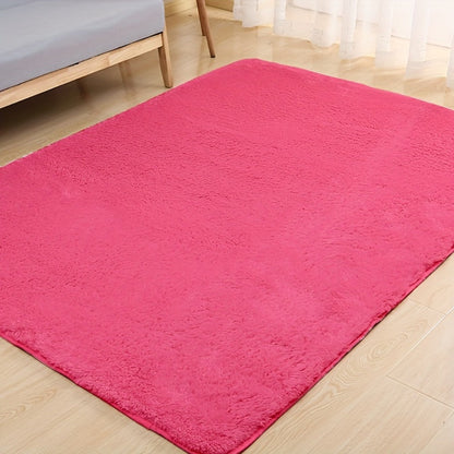 Area Rug Fluffy 900 g/m² Polyester Shag in Six Colors and Four Sizes for Bedroom or Living Room