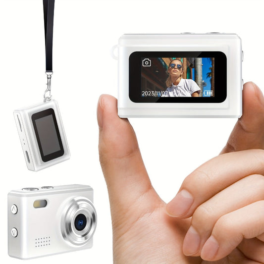 Keychain Mini Digital Camera 16X Zoom Autofocus & Shock-Proof | 2.8-Inch Screen Point-and-Shoot Cam for Travel & Vlog – Ideal Birthday Gift for Adults, Friends & Beginners