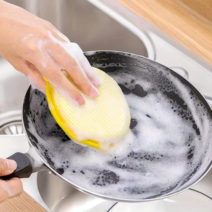 Kitchen Cleaning Sponges 24 Pack Double-Sided Anti-Scratch Reusable Washable Multi-Purpose Scrub Sponge for Dishes Pots Pans Home Restaurant Cafe Non-Scratch Bulk Value Set