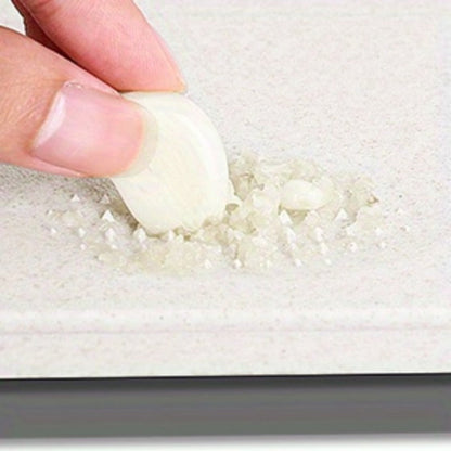 Stainless-Steel-Labeled Cutting Board with Handle and Diamond-Mesh or Smooth Surface Options