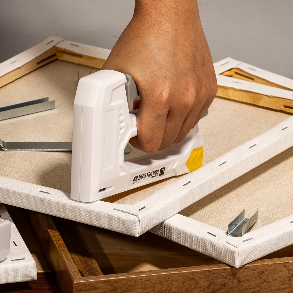 Staple Gun with Staples 1600pcs, Light Duty Upholstery Staple Gun Kit with JT21 Staples 1/4 5/16 3/8 inch & Staple Remover, Manual Fabric Stapler for Wood, Crafts, DIY, Home Decoration