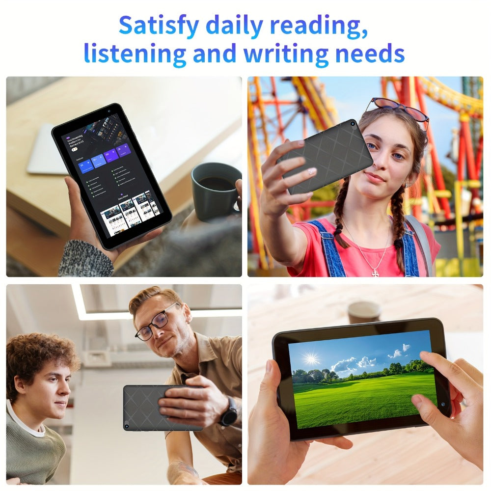 Android Tablet 7-Inch with Android 15, 8GB Total RAM, 32GB Internal Storage and Dual-Band WiFi 6